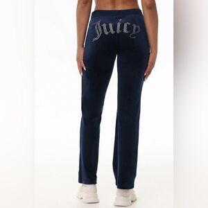 JUICY COUTURE | ✨NWOT✨ OG Big Bling Velour Track Pants in Regal Blue
